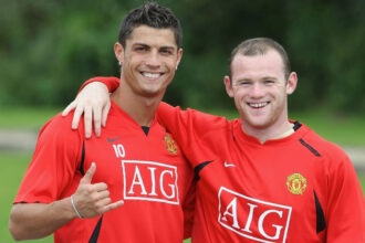 Wayne Rooney, Cristiano Ronaldo, Lionel Messi, GOAT, Manchester United.