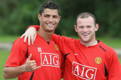 Wayne Rooney, Cristiano Ronaldo, Lionel Messi, GOAT, Manchester United.