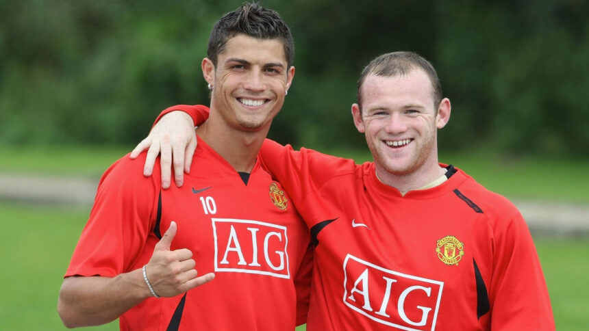 Wayne Rooney, Cristiano Ronaldo, Lionel Messi, GOAT, Manchester United.