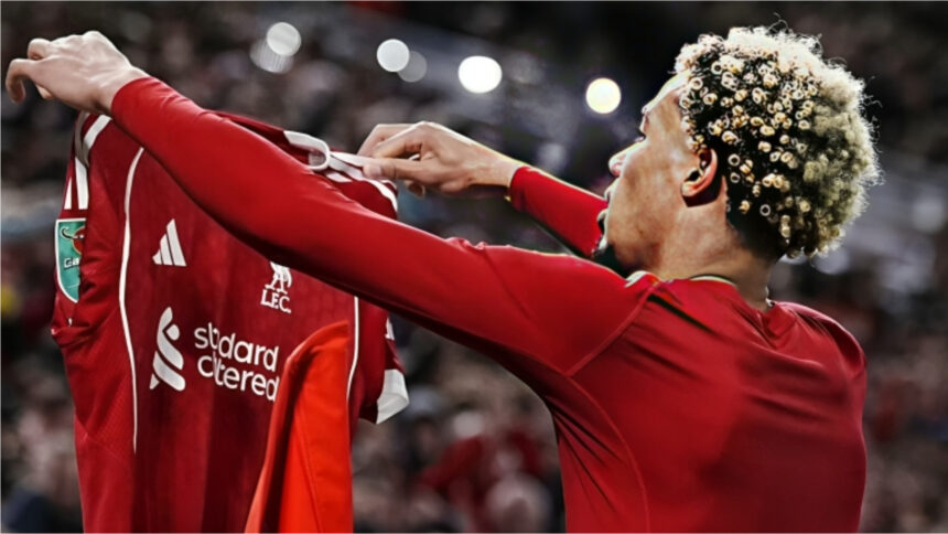 Hugo Ekitike, Alexander Isak, Carabao Cup, Southampton, Liverpool.